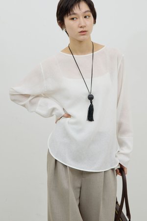 ガリャルダガランテ/GALLARDAGALANTEの【予約販売】(手洗い可)ラウンドTガーゼブラウス(110400/110403)