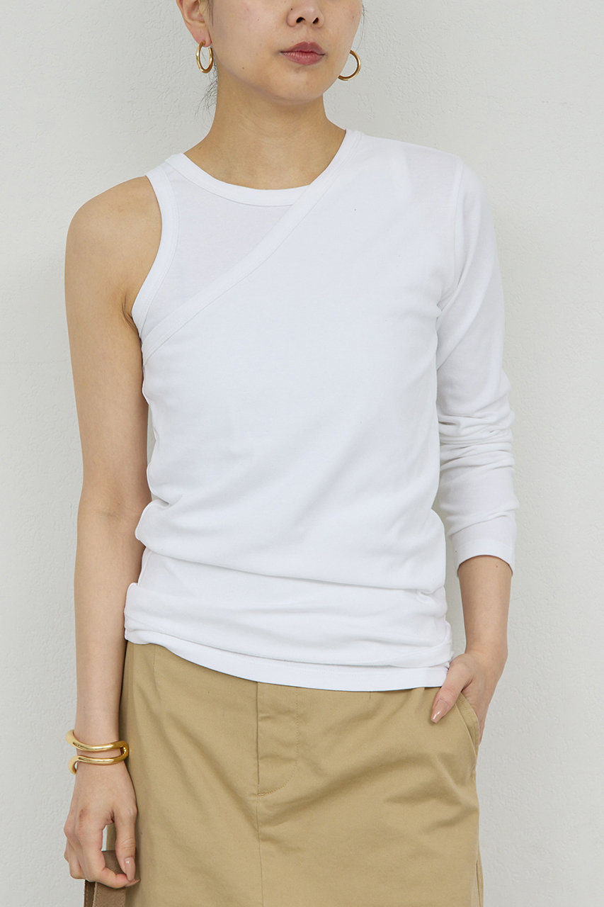 ガリャルダガランテ/GALLARDAGALANTEの【予約販売】レイヤードカットソー(ホワイト/GGZ1061306A0004)