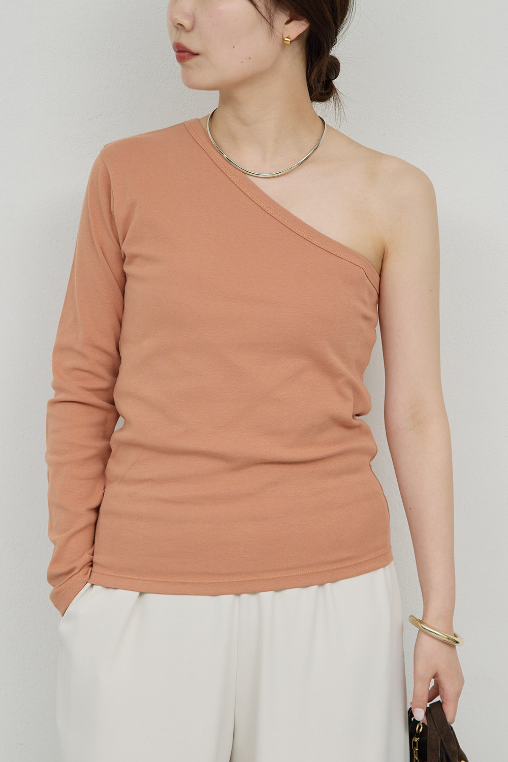 ガリャルダガランテ/GALLARDAGALANTEのレイヤードカットソー(サーモンピンク/GGZ1061306A0004)