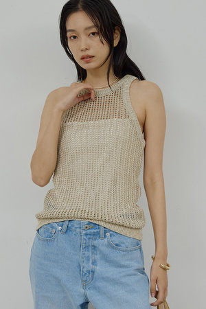 ガリャルダガランテ/GALLARDAGALANTEの【予約販売】メッシュラメアメスリニット(110100/110102)