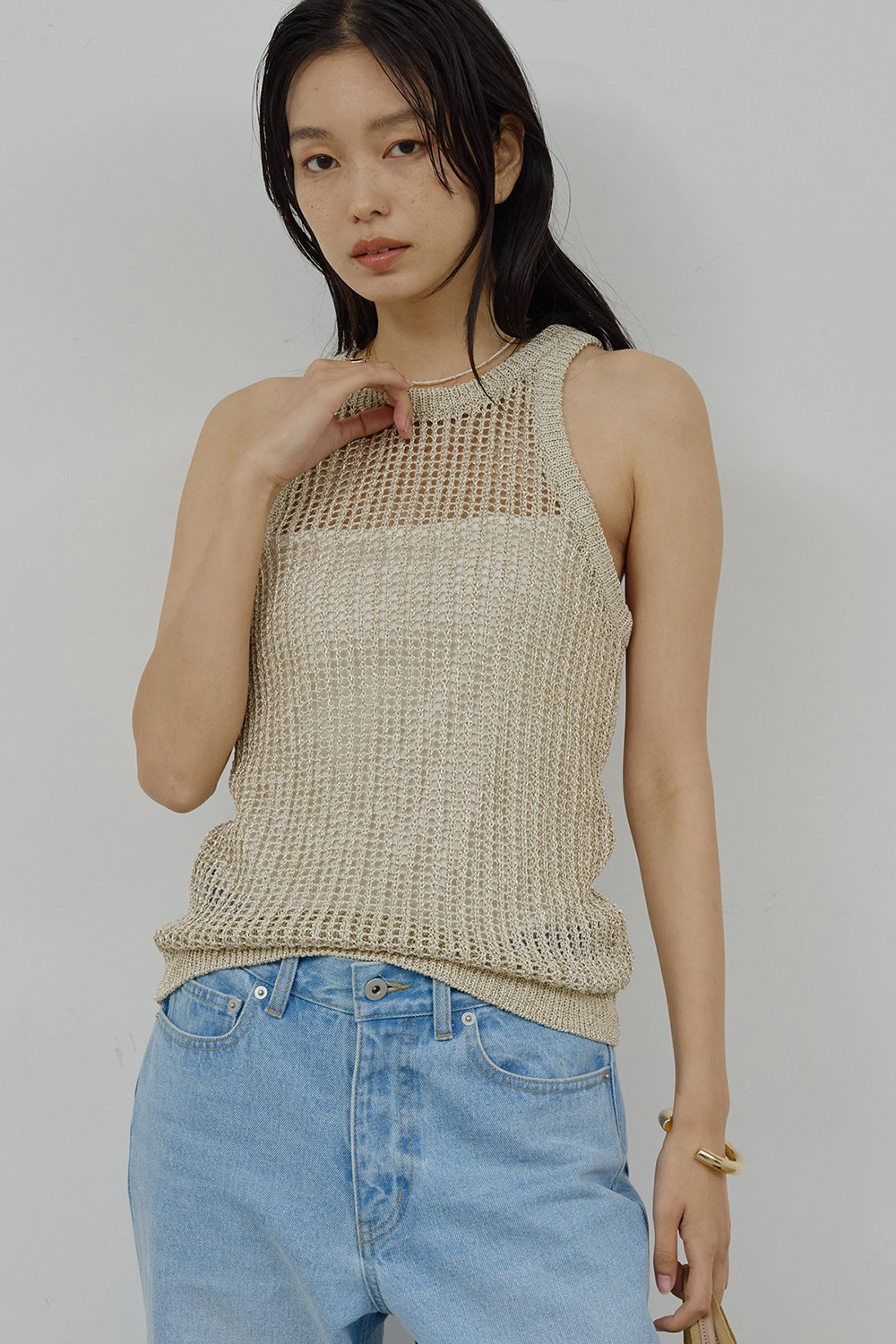 メッシュラメアメスリニット