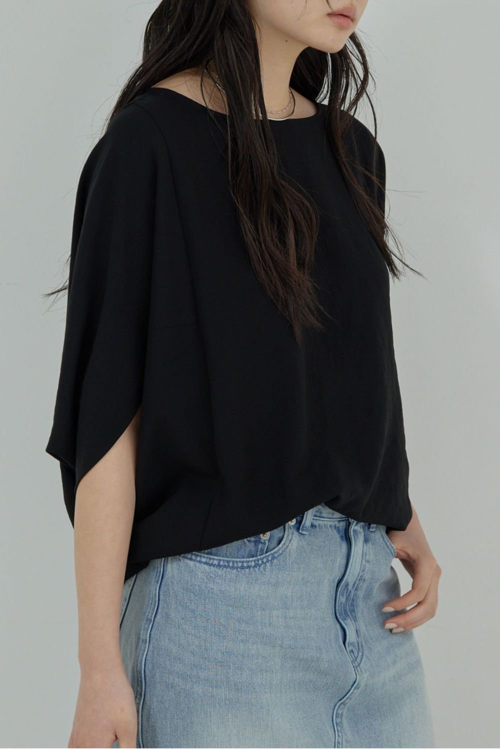 ガリャルダガランテ/GALLARDAGALANTEの【予約販売】ドルマンジャージープルオーバー(ブラック/GGZ1061404A0002)