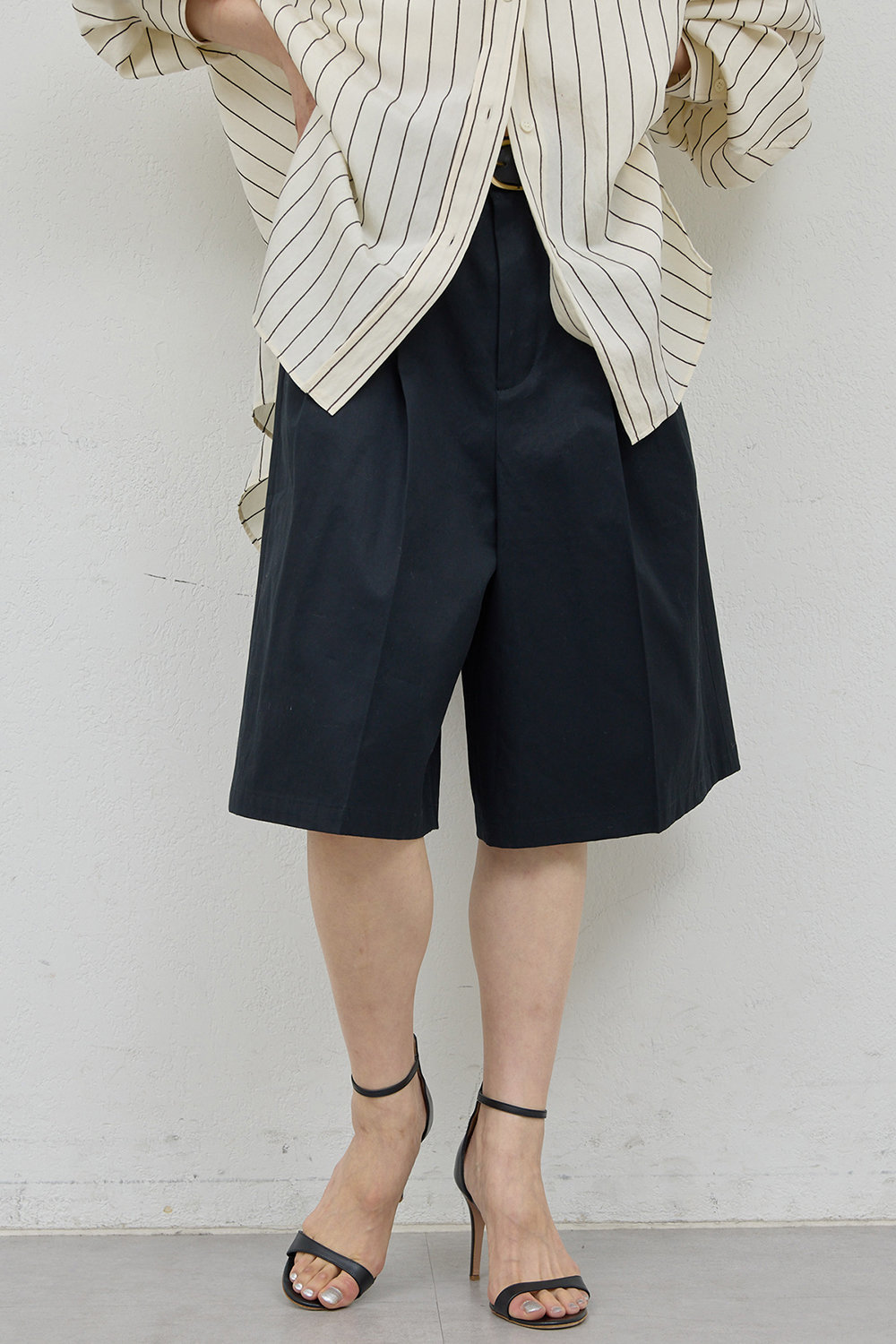 ガリャルダガランテ/GALLARDAGALANTEの【予約販売】【HERITANOVUM】ドライギャバハーフパンツ(ブラック/GGH1061302A0001)