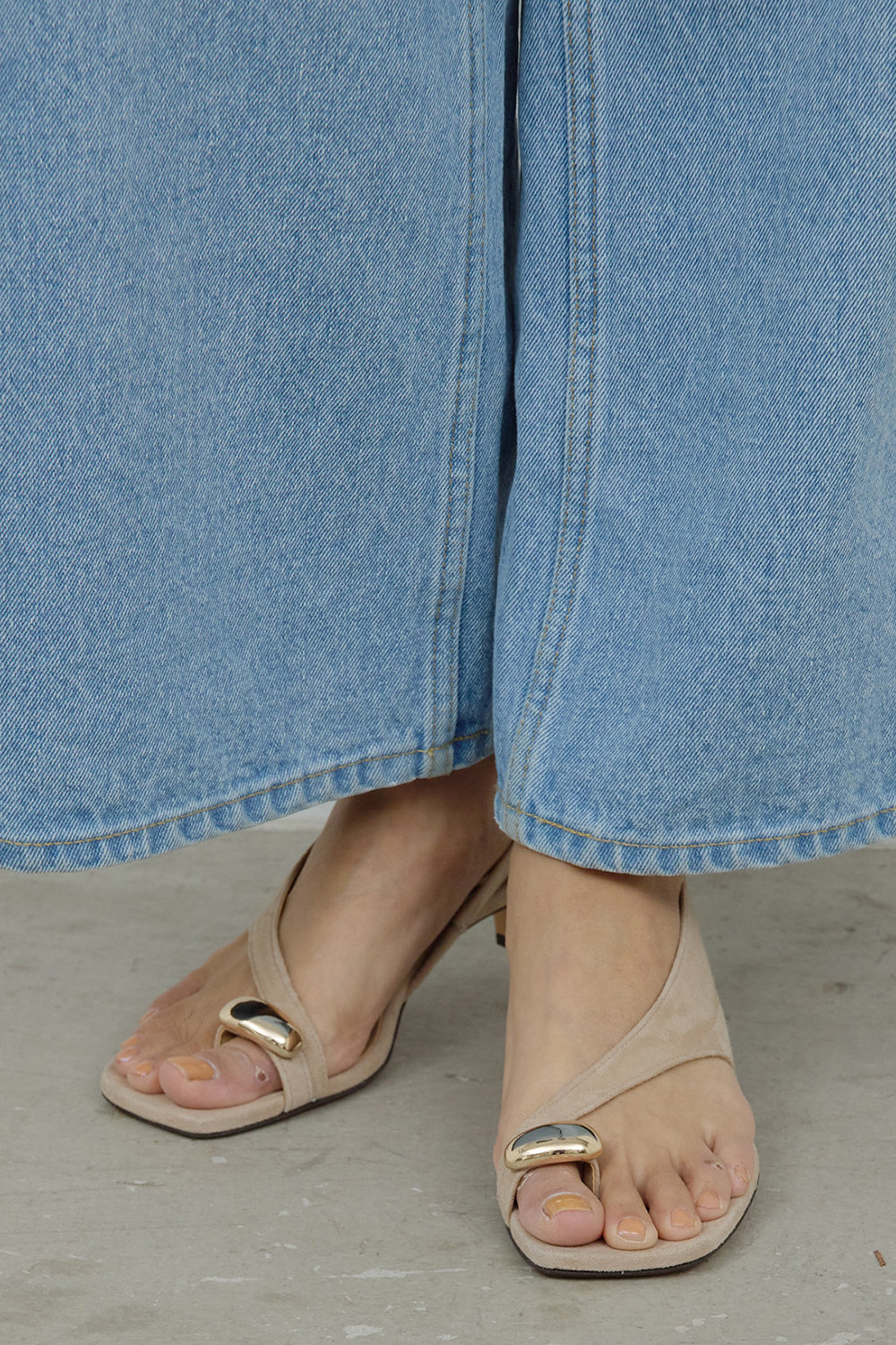 ガリャルダガランテ/GALLARDAGALANTEの【予約販売】【2.718】サムリングサンダル(ベージュ/GGN1061313A0001)