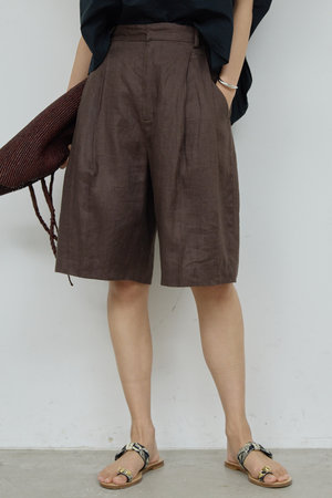 ガリャルダガランテ/GALLARDAGALANTEの【予約販売】【セットアップ対応】リネンハーフパンツ(110600/110603)