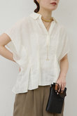 【WEB限定】ハーフスリーブウエストシェイプシャツ