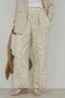 【予約販売】リーフジャガードパンツ ガリャルダガランテ/GALLARDAGALANTE ベージュ