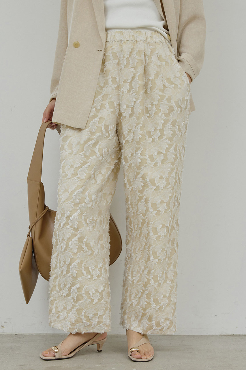 ガリャルダガランテ/GALLARDAGALANTEの【予約販売】リーフジャガードパンツ(ベージュ/GGZ1061302A0002)