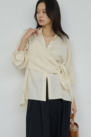 ガリャルダガランテ/GALLARDAGALANTEの【予約販売】ワンショルレイヤードシャツ(110400/110403)