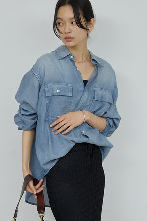 ガリャルダガランテ/GALLARDAGALANTEの【予約販売】シアーデニムシャツ(110400/110403)