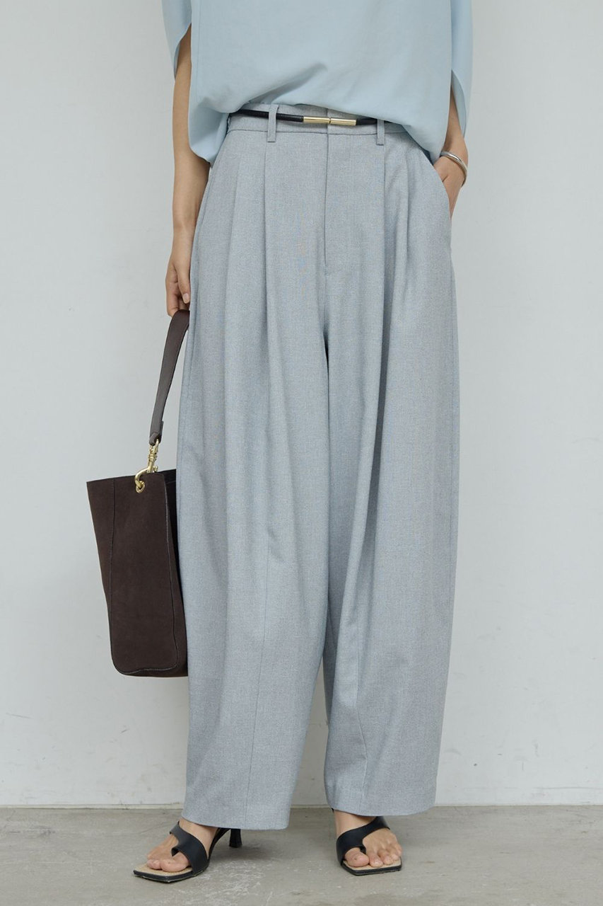 ガリャルダガランテ/GALLARDAGALANTEの【予約販売】ダブルタックカーブスラックス(グレー/GGZ1061402A0002)