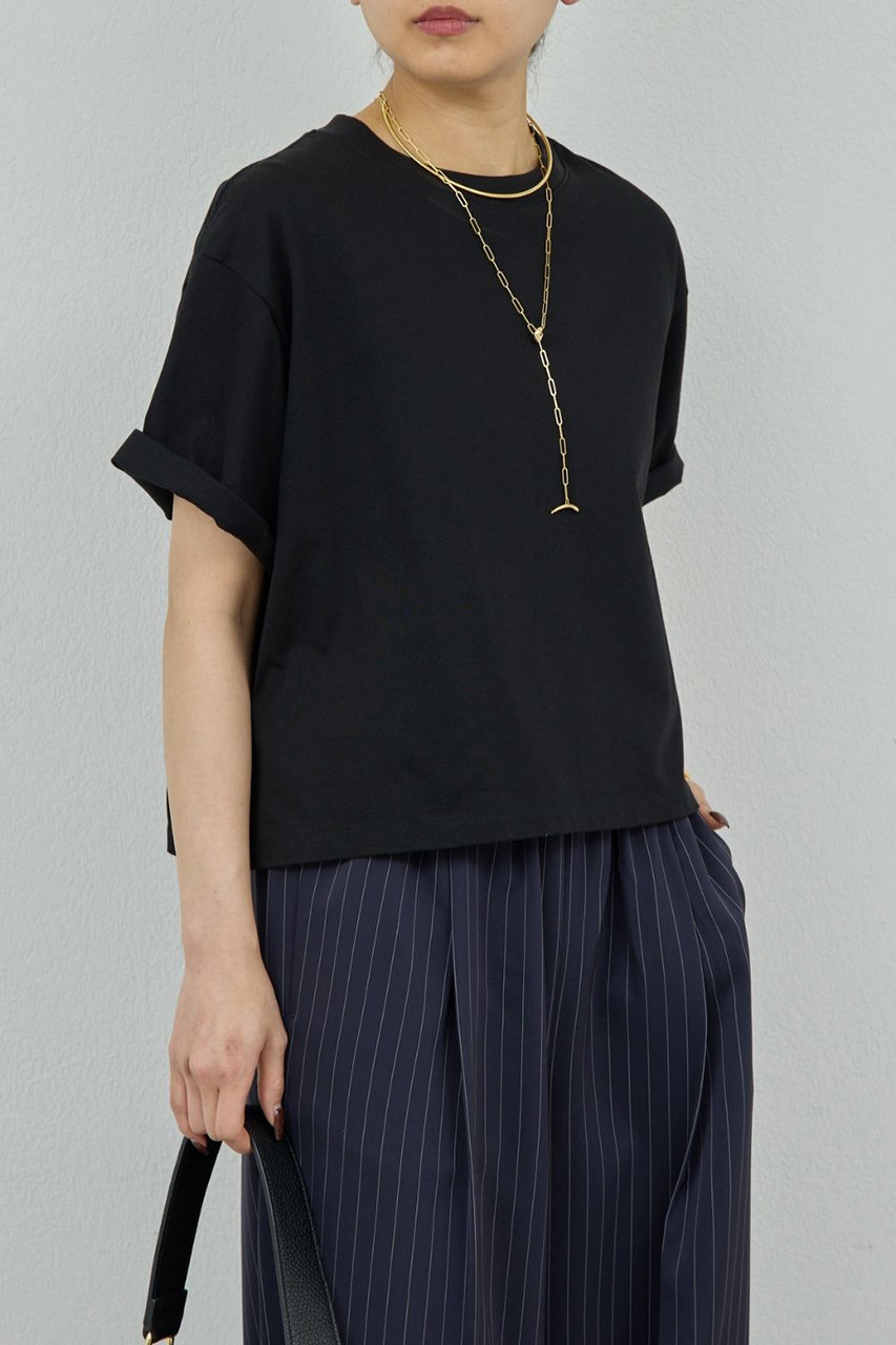 ガリャルダガランテ/GALLARDAGALANTEの【予約販売】クロップドTee(ブラック/GGZ1061406A0003)