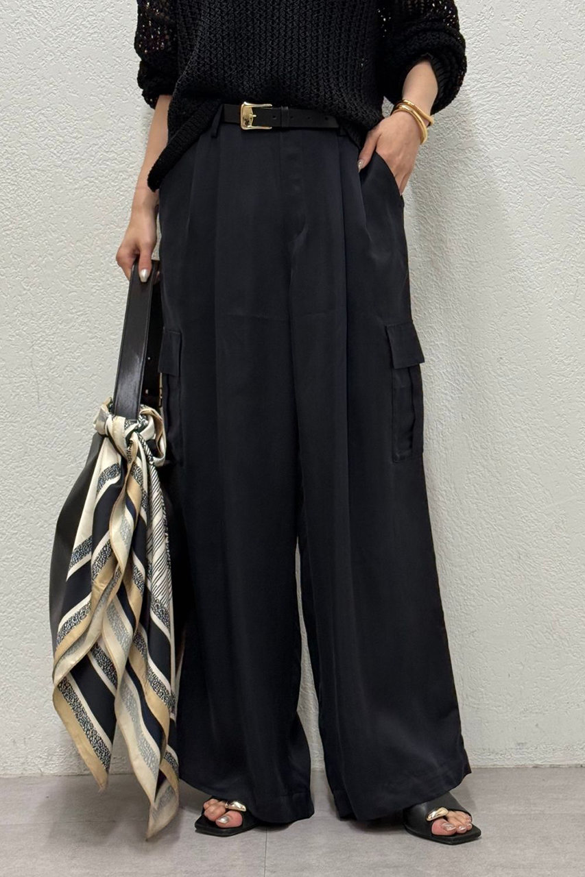 ガリャルダガランテ/GALLARDAGALANTEの【予約販売】【セットアップ対応】キュプラカーゴパンツ(ネイビー/GGZ1061402A0004)