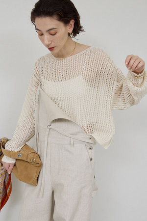 ガリャルダガランテ/GALLARDAGALANTEの【予約販売】レーシーメッシュニット(110300/110301)