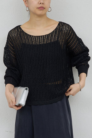 ガリャルダガランテ/GALLARDAGALANTEの【予約販売】レーシーメッシュニット(110300/110301)