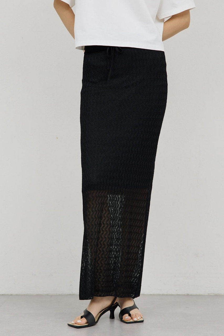 ガリャルダガランテ/GALLARDAGALANTEの【予約販売】ラメラッセルスカート(ブラック/GGZ1061401A0002)