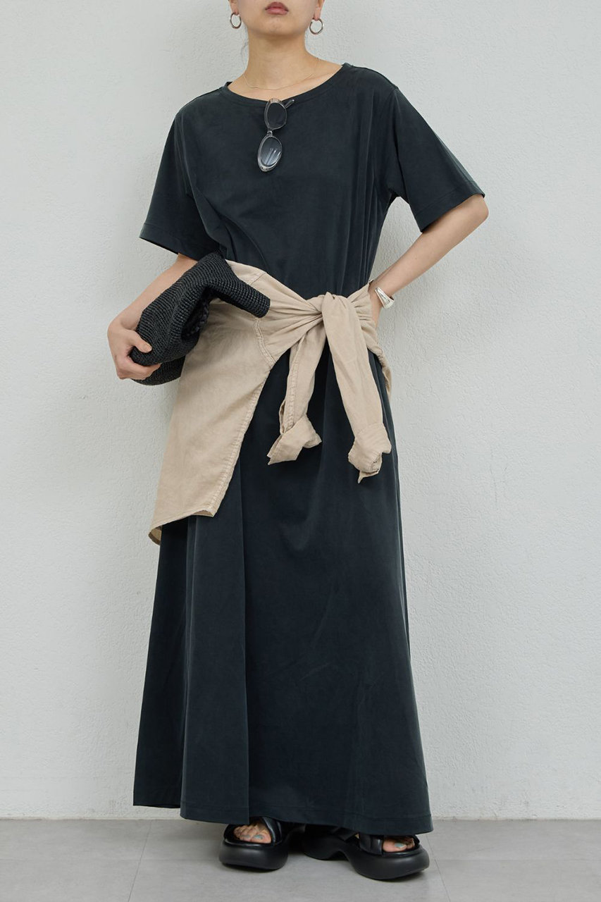 ガリャルダガランテ/GALLARDAGALANTEの【予約販売】キュプラジャージードレス(ブラック/GGZ1061409A0004)