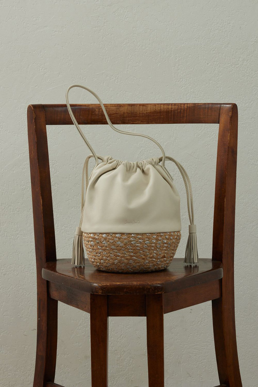 ガリャルダガランテ/GALLARDAGALANTEの【予約販売】【Jhuri Shate】ドローストリングバッグ(ホワイト/GGZ1061412A0001)