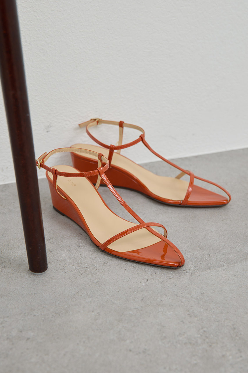 ガリャルダガランテ/GALLARDAGALANTEの【予約販売】【2.718】ナローストラップサンダル(オレンジ/GGN1061413A0001)