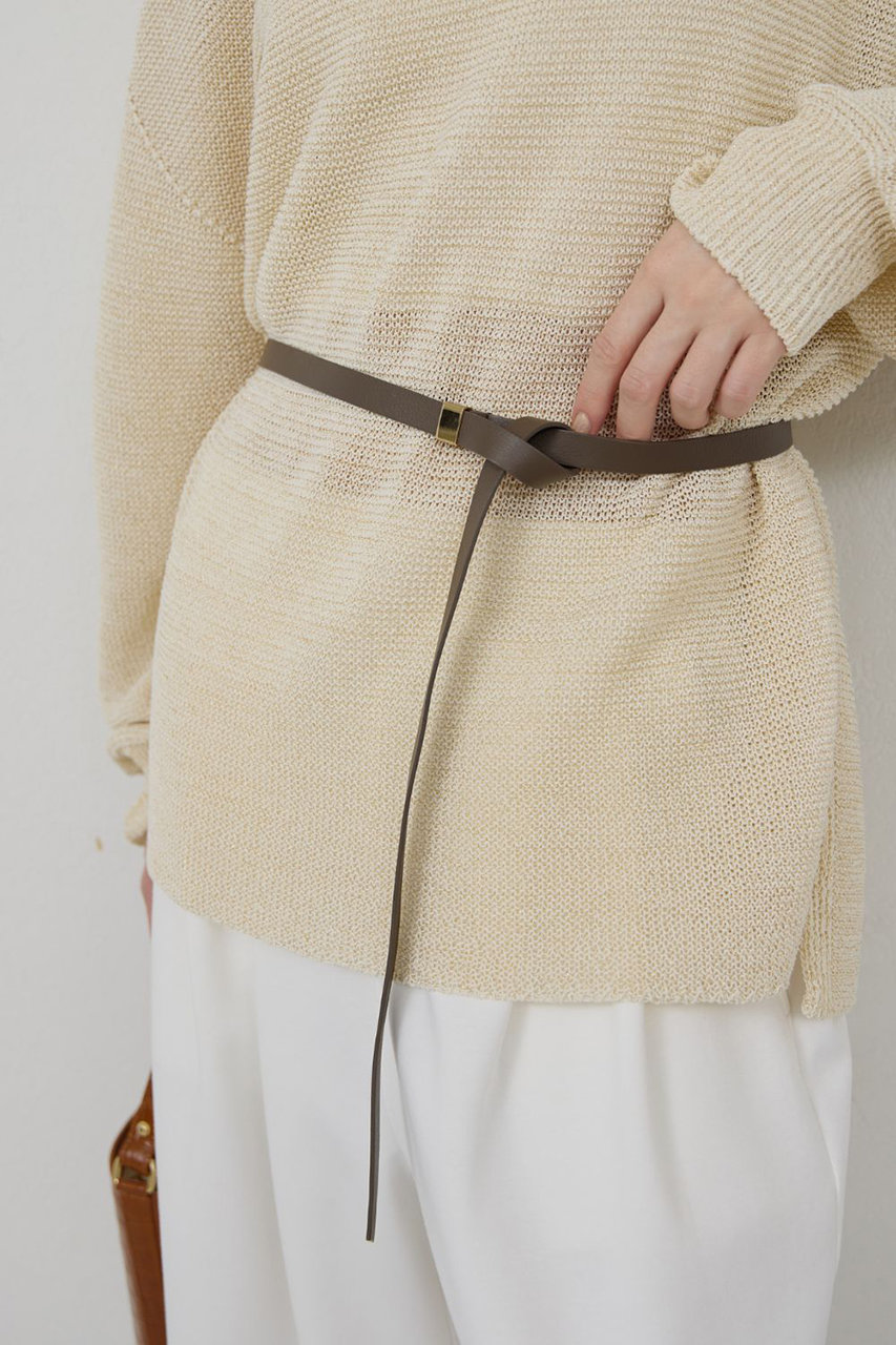 ガリャルダガランテ/GALLARDAGALANTEの【予約販売】メタルプレートロングベルト(トープ/GGZ1061414A0001)