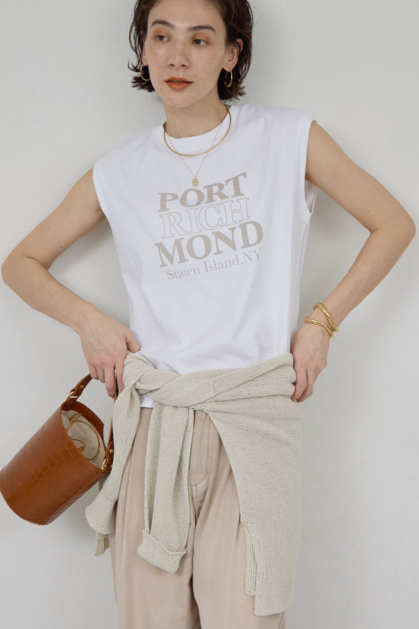 ガリャルダガランテ/GALLARDAGALANTEの【予約販売】【GOOD ROCK SPEED】NYCノースリーブロゴTee 別注(ホワイト/GGZ1061406A0001)