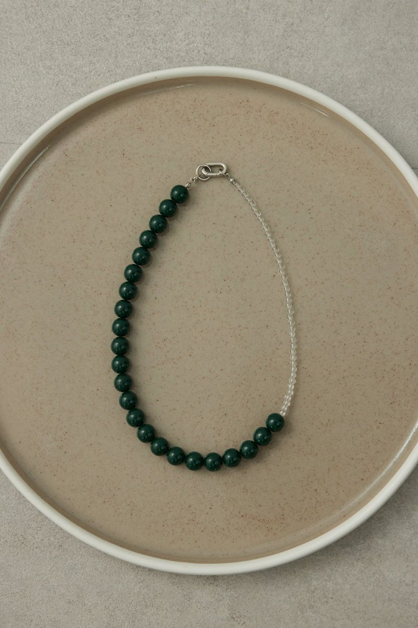 ガリャルダガランテ/GALLARDAGALANTEの【予約販売】レジンコンビショートネックレス(ダークグリーン/GGZ1061411A0001)