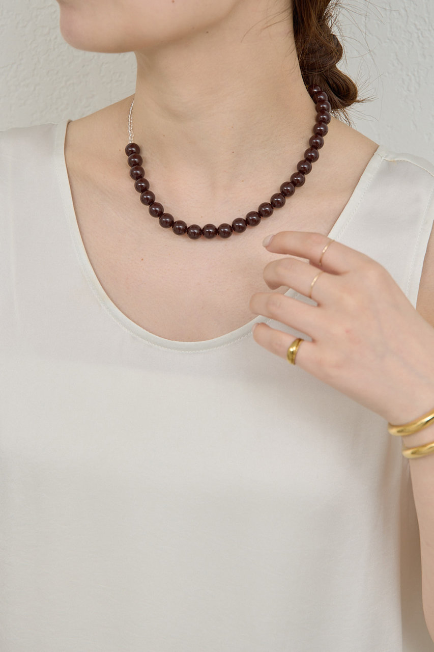 ガリャルダガランテ/GALLARDAGALANTEの【予約販売】レジンコンビショートネックレス(ブラウン/GGZ1061411A0001)