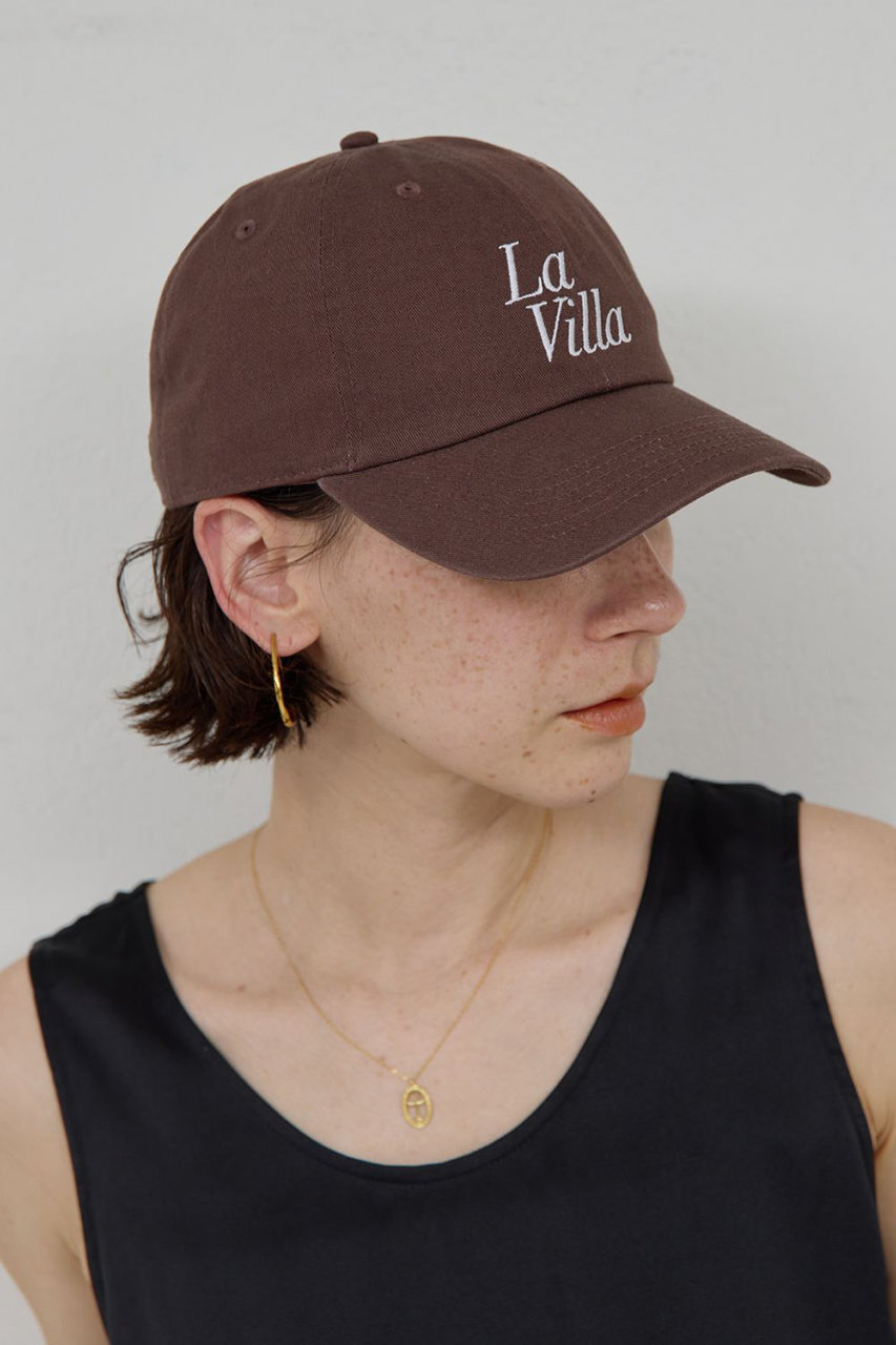 ガリャルダガランテ/GALLARDAGALANTEの【予約販売】LaVilla ロゴキャップ(ブラウン/GGZ1061415A0002)