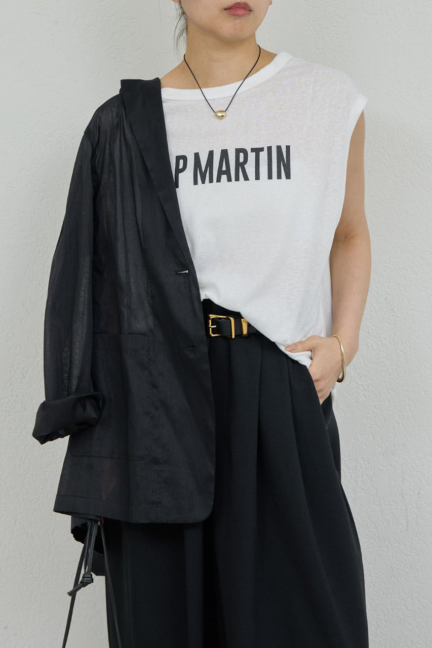 ガリャルダガランテ/GALLARDAGALANTEのフレンチシアーロゴTee(ホワイト/GGZ1061406A0008)