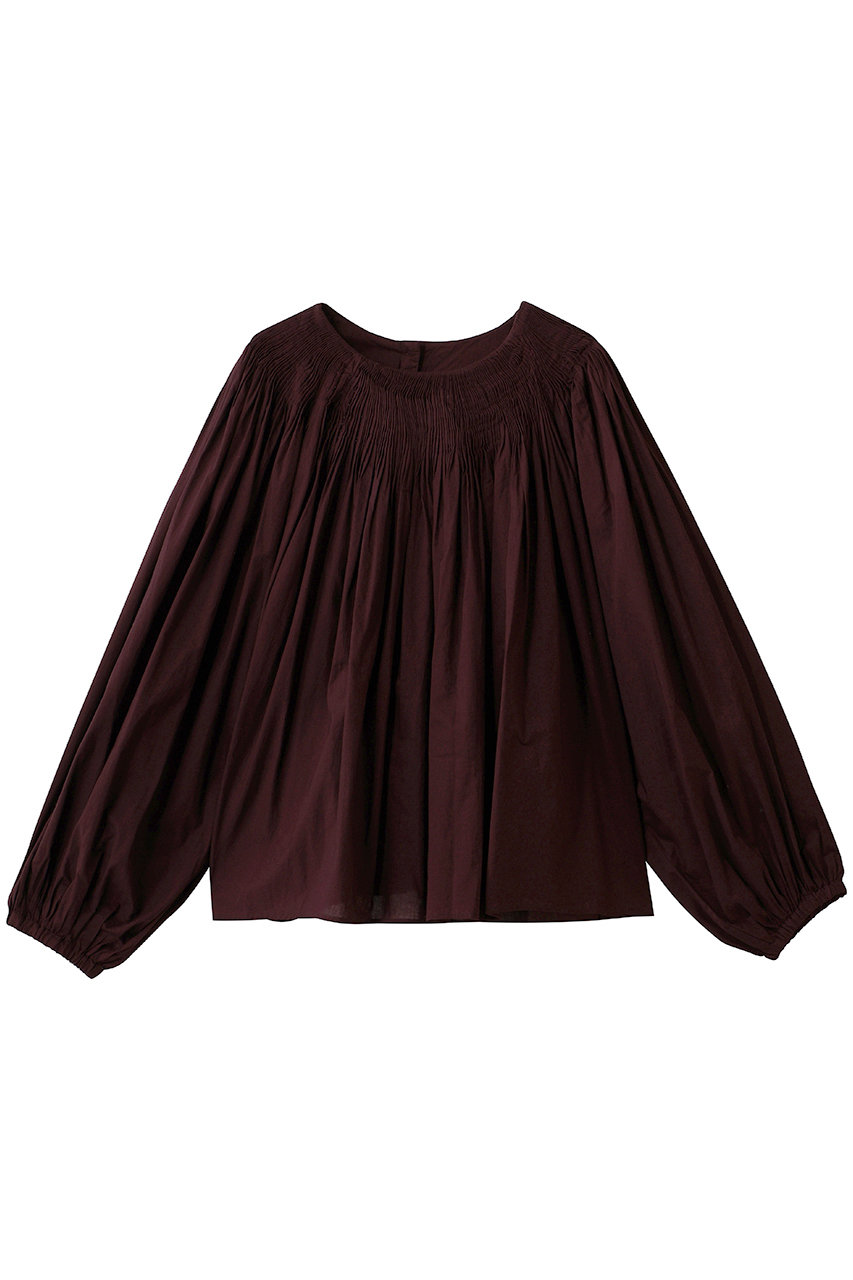GALLARDAGALANTE 【Dhritie】タックギャザーブラウス (パープル, F) ガリャルダガランテ ELLE SHOP