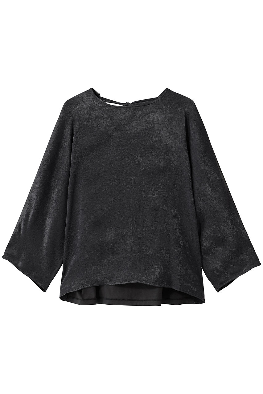 GALLARDAGALANTE 【HERITANOVUM】ベロアコンビネーションTee (チャコールグレー, F) ガリャルダガランテ ELLE SHOP