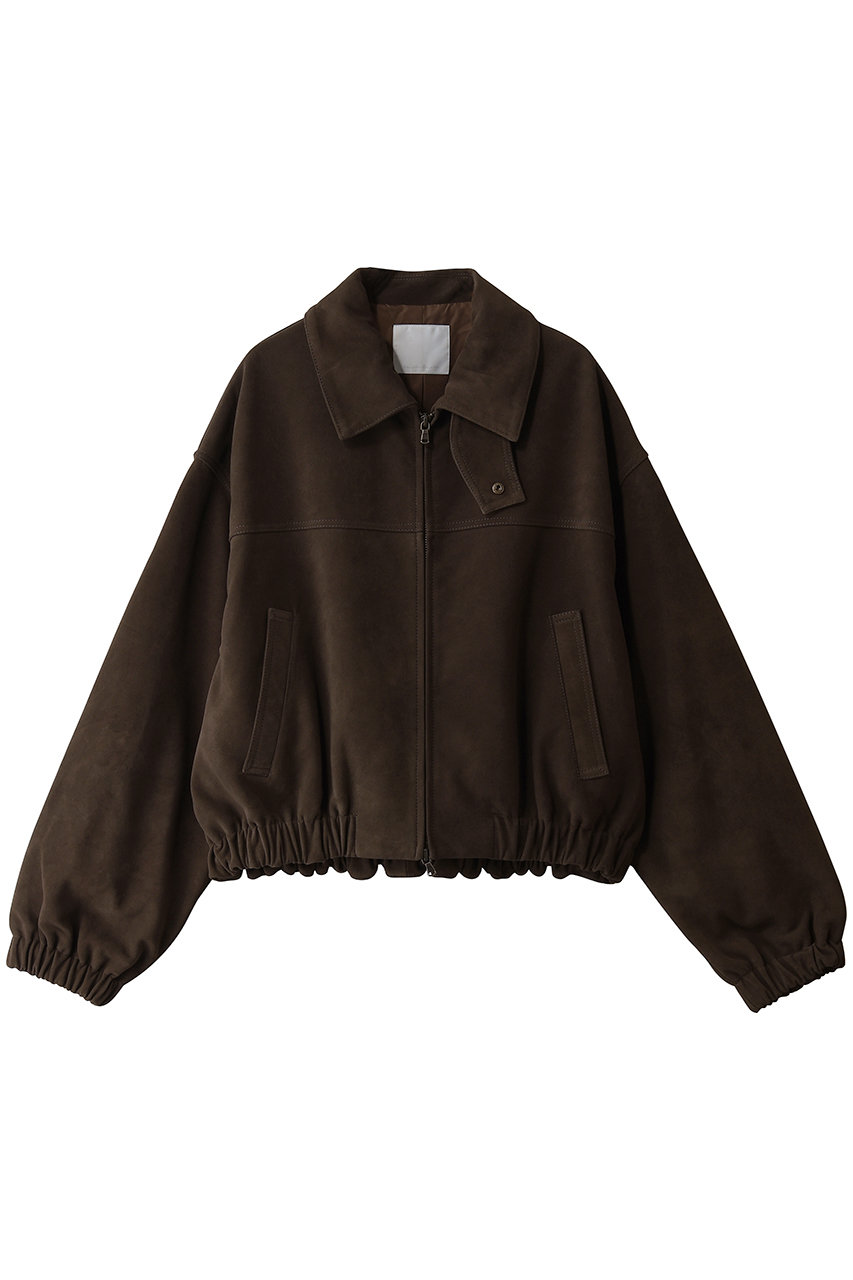GALLARDAGALANTE レザーブルゾン (ブラウン, F) ガリャルダガランテ ELLE SHOP