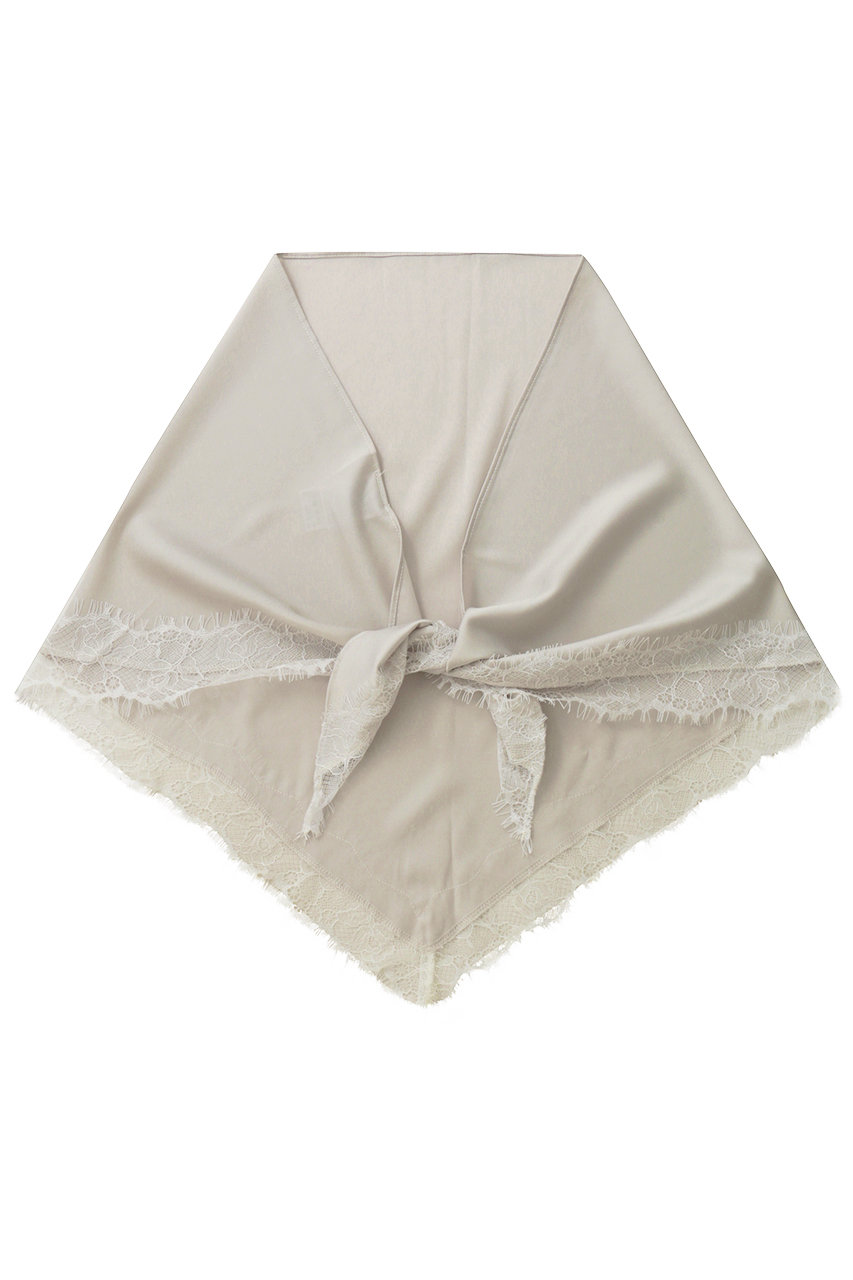 GALLARDAGALANTE マルチウェイスカーフ【Satinlace】 (ホワイト, F) ガリャルダガランテ ELLE SHOP