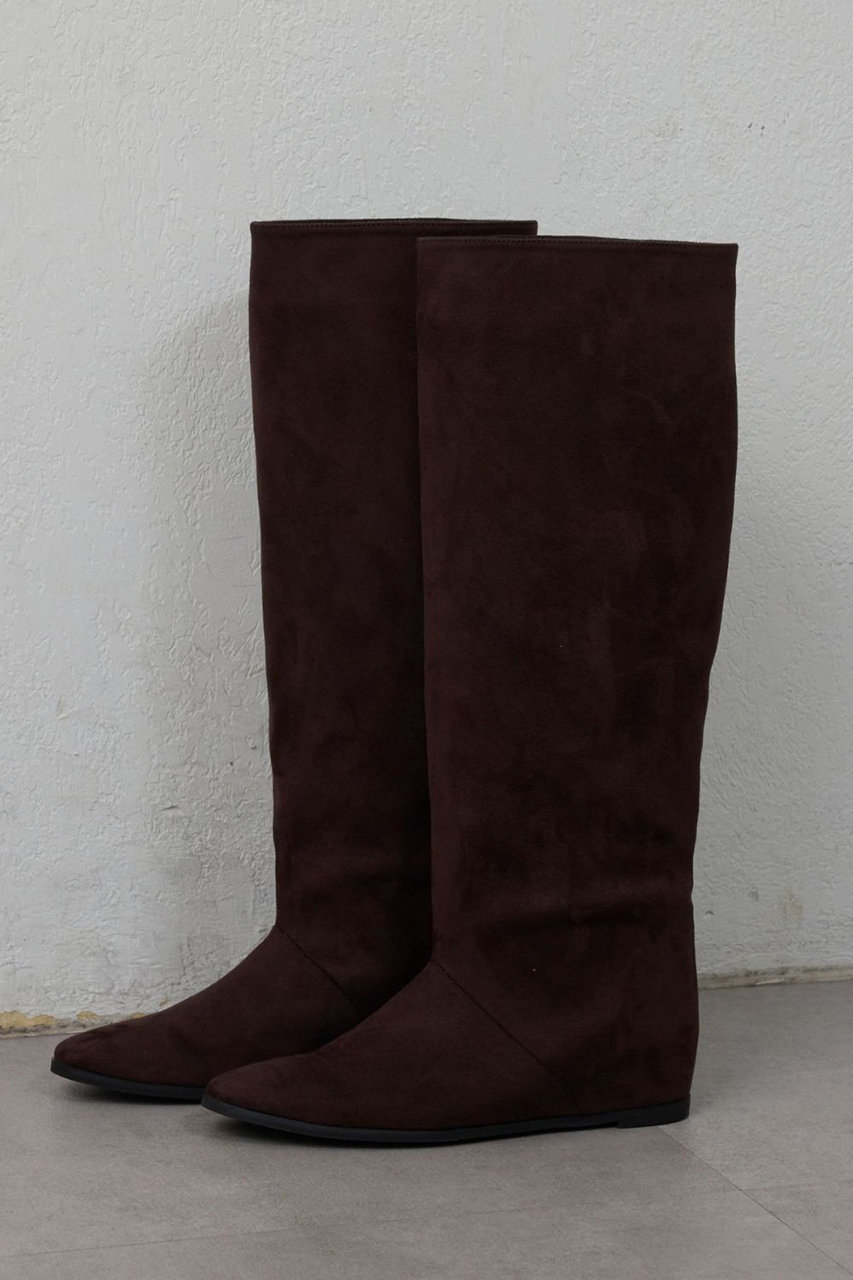 GALLARDAGALANTE 【2.718】インヒールロングブーツ (ブラウン, 36(23-23.5cm)) ガリャルダガランテ ELLE SHOP