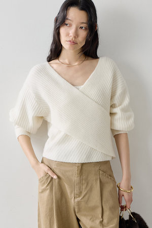 ガリャルダガランテ/GALLARDAGALANTEの【予約販売】【MAMIコラボ】カシュクール2WAYニット(110300/110301)