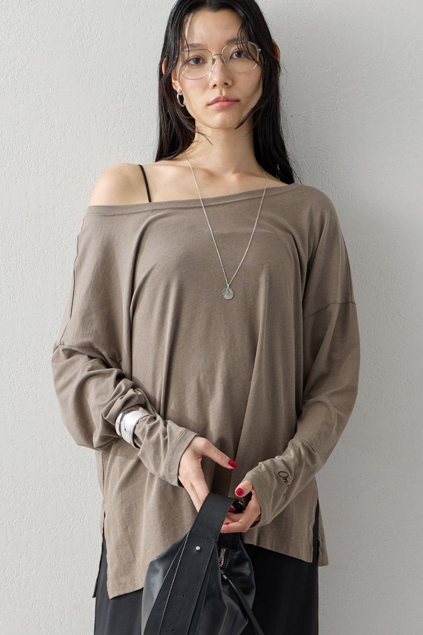 GALLARDAGALANTE OnverraエンブロTee (モカ, F) ガリャルダガランテ ELLE SHOP
