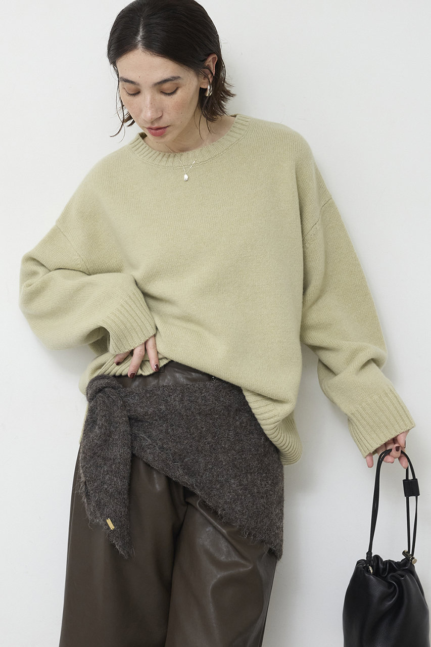 GALLARDAGALANTE 【WEB限定カラー】ウールクループルオーバー (ピスタチオ, F) ガリャルダガランテ ELLE SHOP
