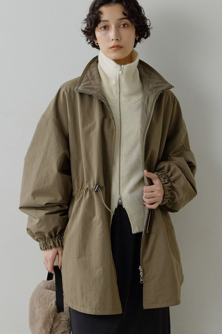 GALLARDAGALANTE リバーシブル中綿コート (カーキ, F) ガリャルダガランテ ELLE SHOP