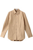 コットンナイロンバックプリーツシャツ