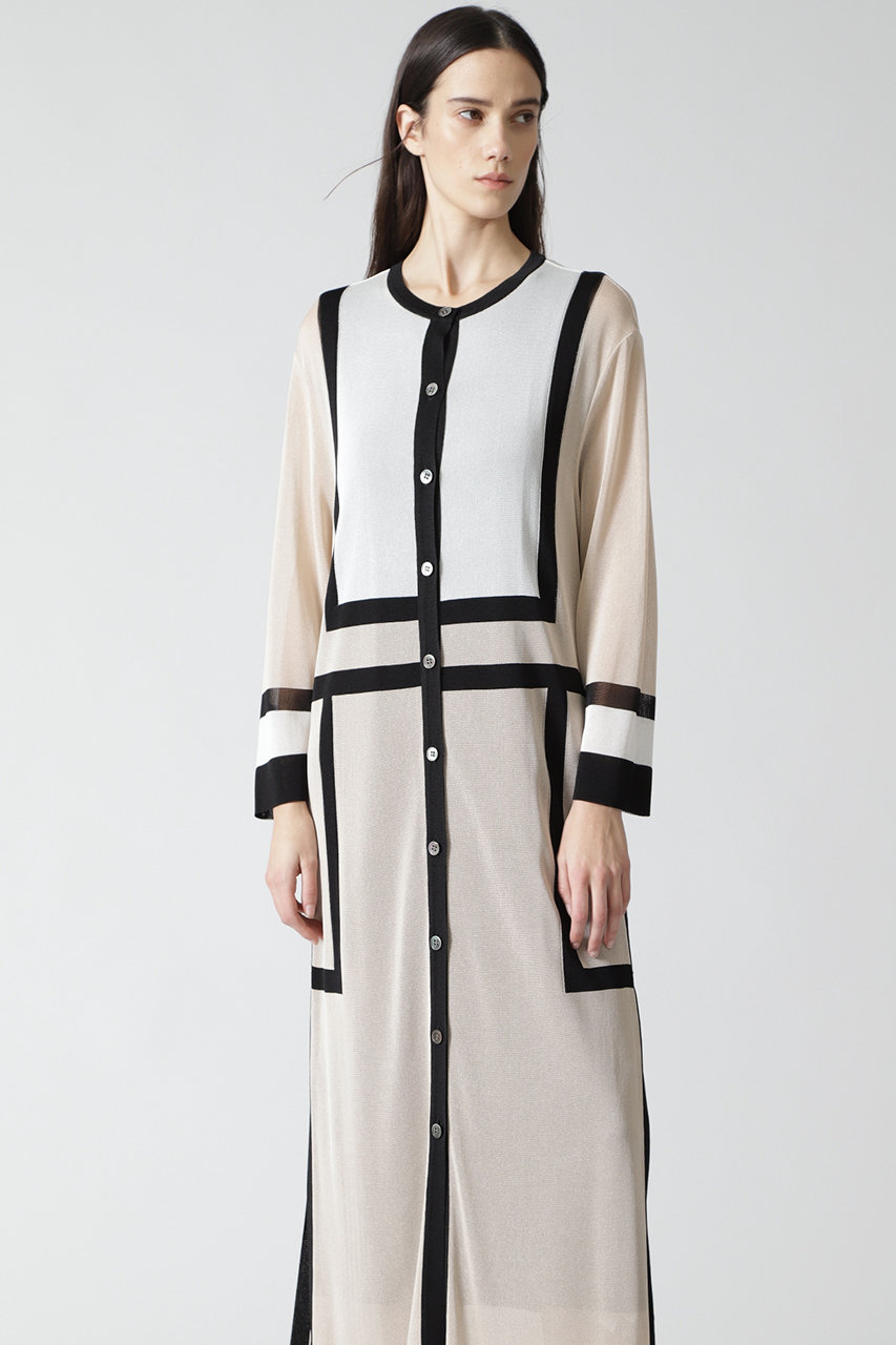 Adore アドーア シアーインターシャワンピース ベージュ の通販 Elleshop エル ショップ