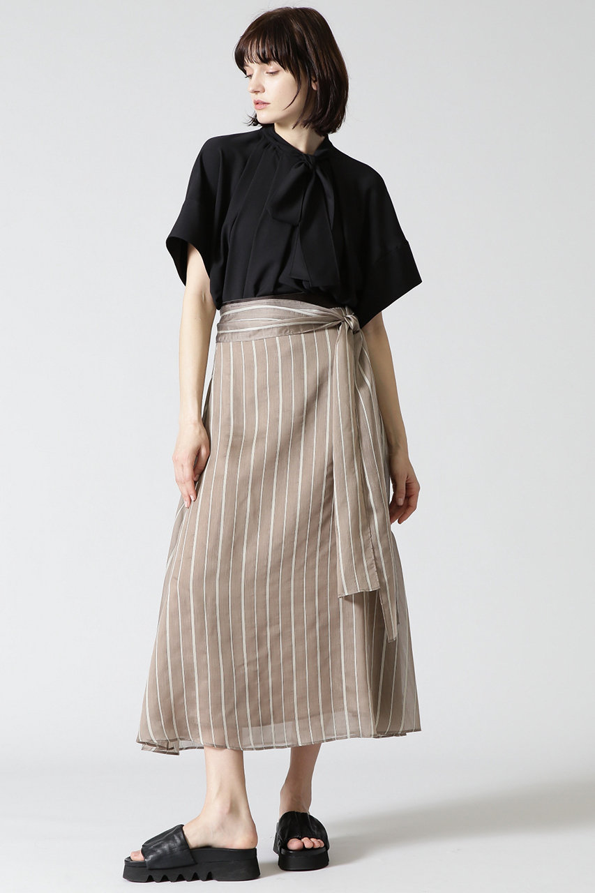 Adore アドーア シアーストライプスカート ベージュ の通販 Elleshop エル ショップ Adore アドーア シアーストライプスカート ベージュ の通販 Elleshop エル ショップ