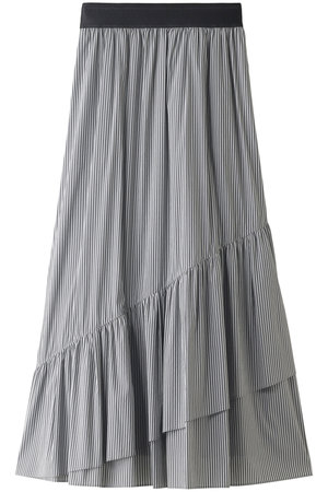 ソフトストライプブロードスカート