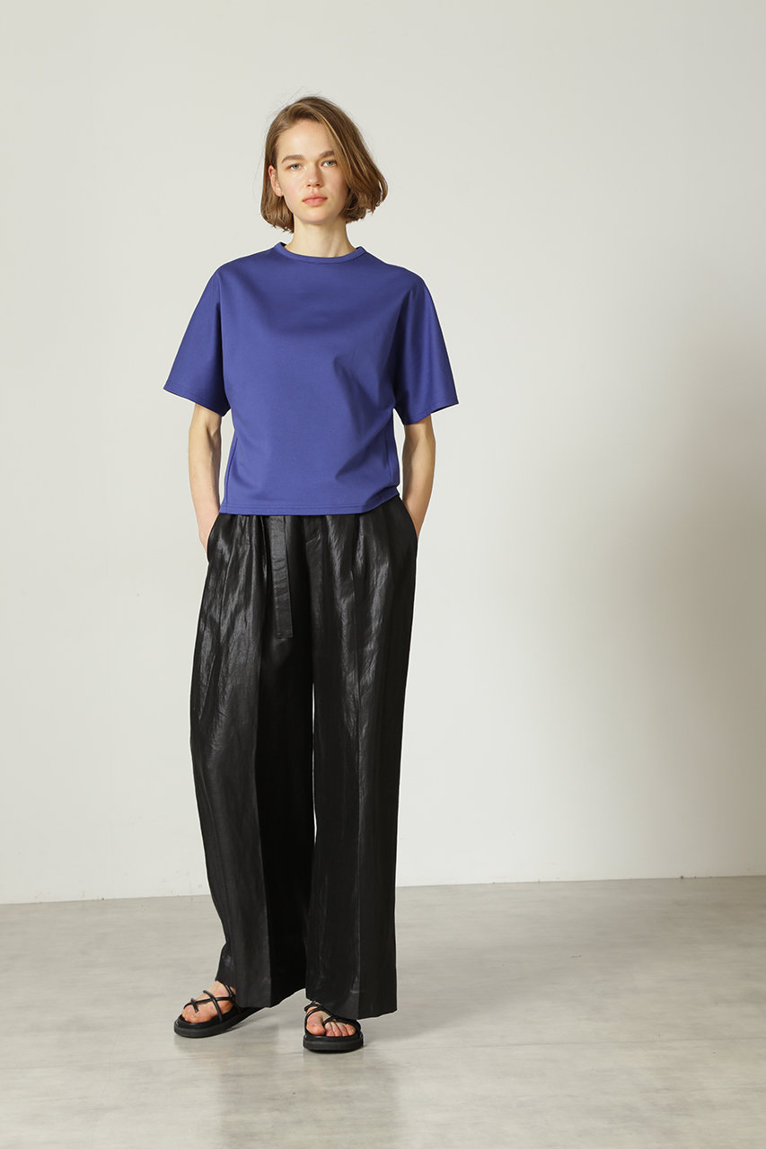 Adore アドーア 予約販売 ラスター麻ワイドパンツ ブラック の通販 Elleshop エル ショップ