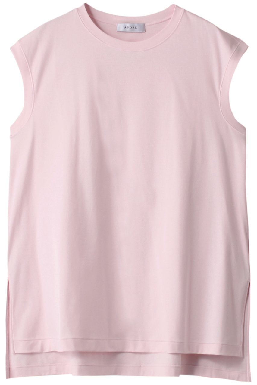 アドーア/ADOREの◆クリアハイゲージスリーブレスカットソー(ピンク/5313160323)