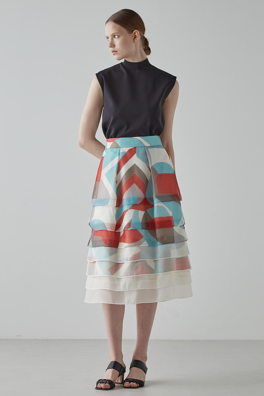 ADORE(アドーア)｜ベーシックノースリーブニット/ブラック の通販