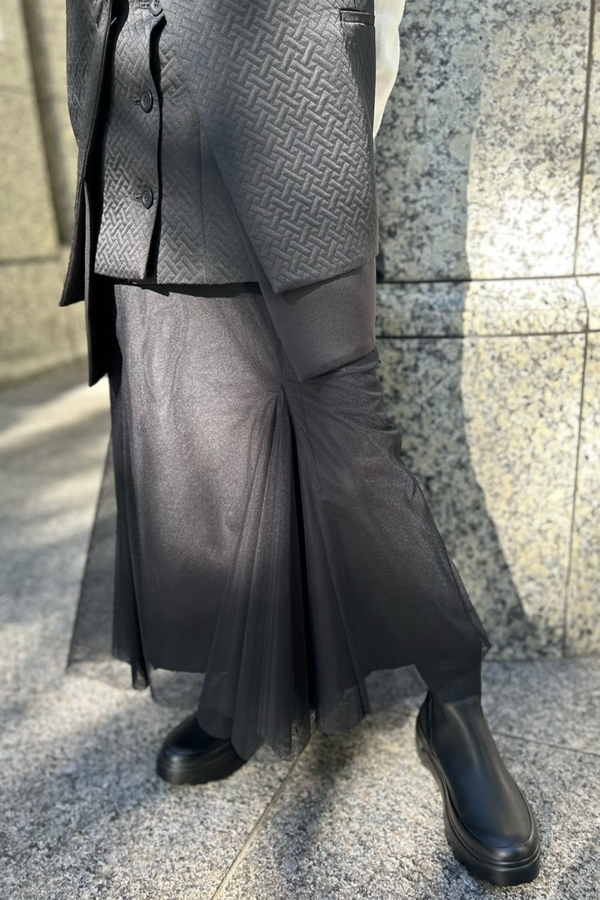 ADORE(アドーア)｜マトラッセジャガードスカート/ブラック の通販