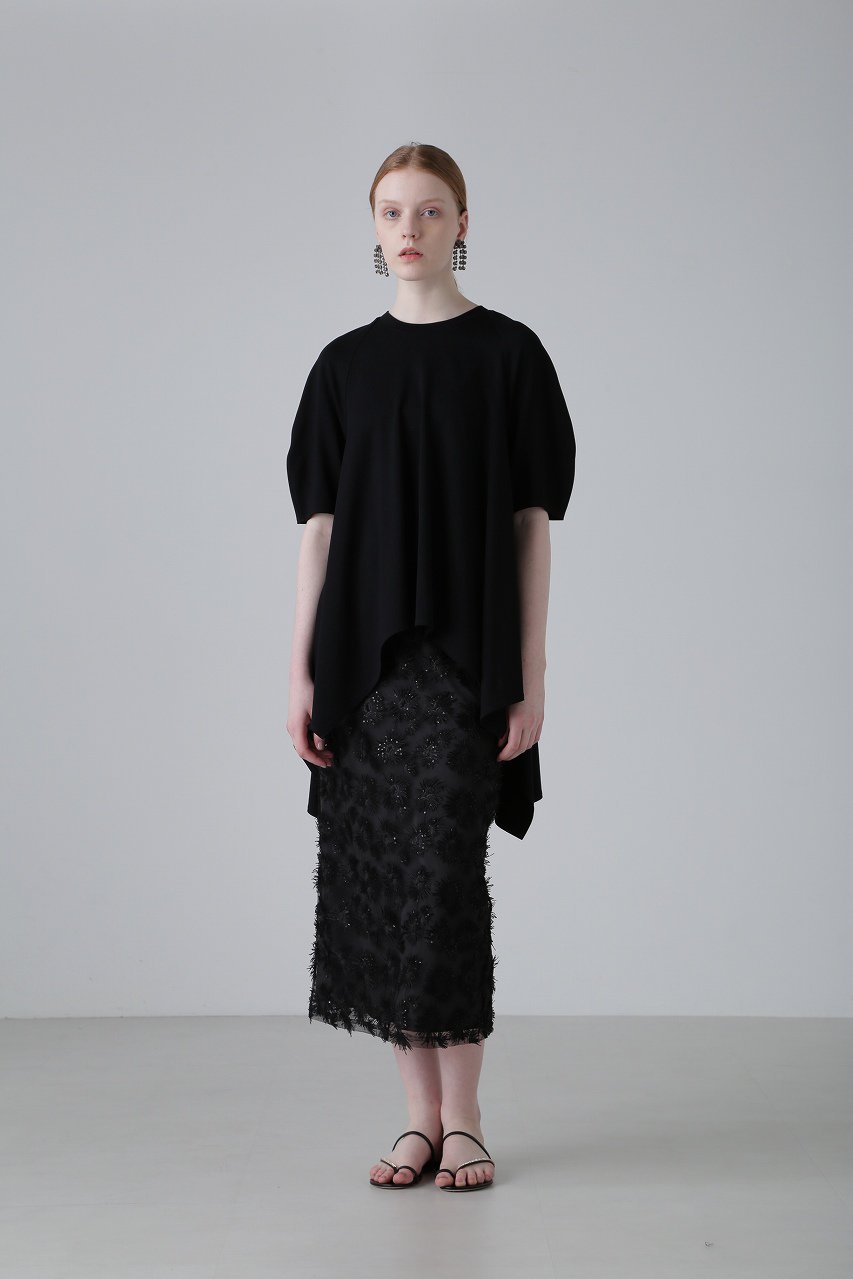 ADORE(アドーア)｜スパングルチュールレーススカート/ブラック の通販  