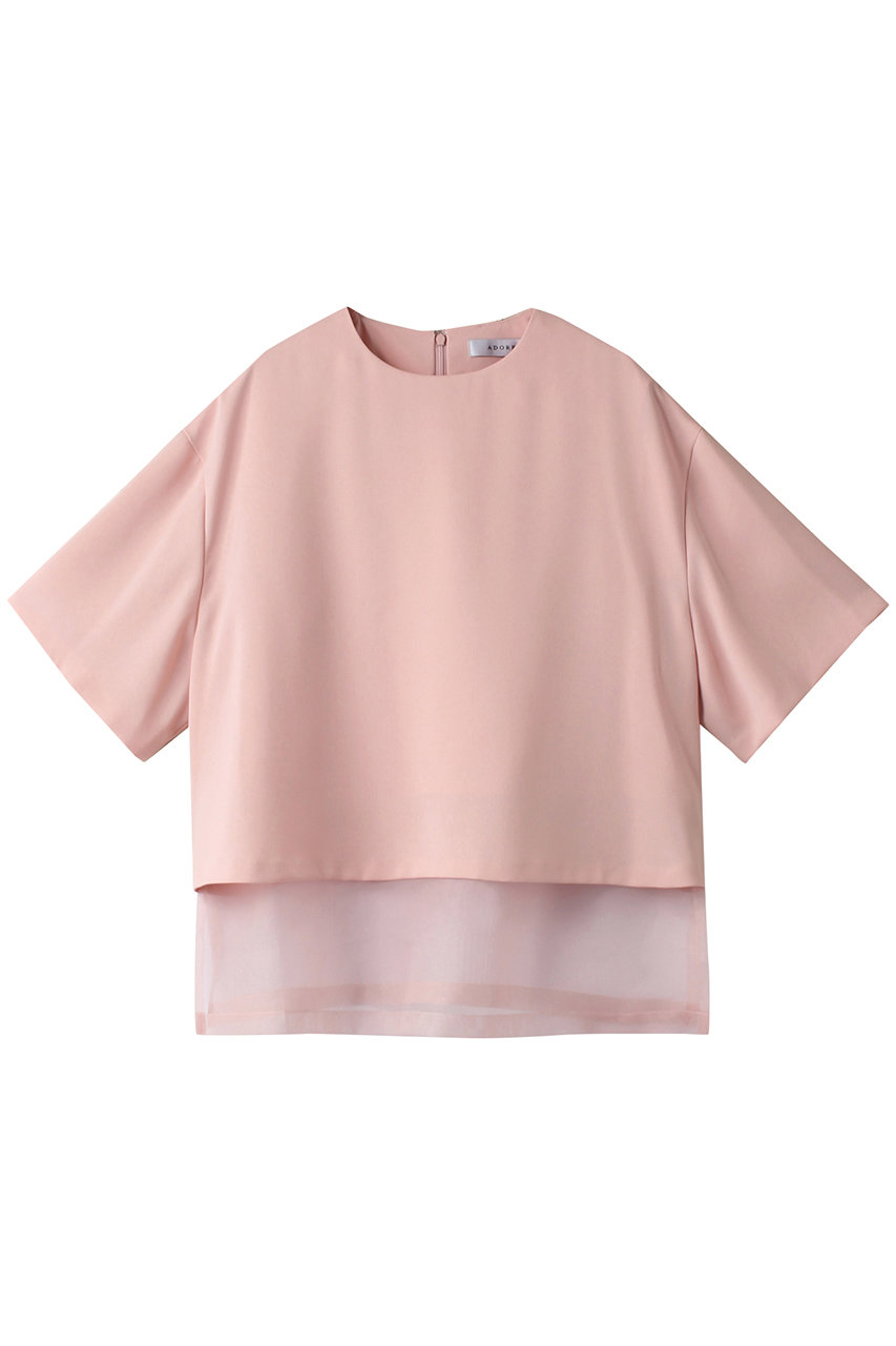 ADORE ソフトジョーゼットブラウス (ピンク, 38) アドーア ELLE SHOP ADORE ソフトジョーゼットブラウス (ピンク, 38) アドーア ELLE SHOP