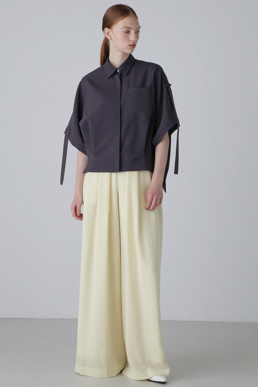 ADORE(アドーア)｜ドライライトブラウス/グレー の通販｜ELLESHOP