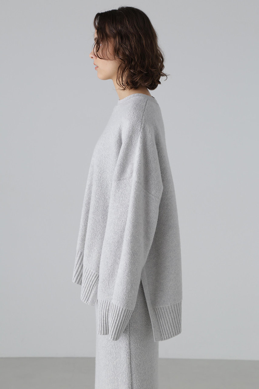 ADORE(アドーア)｜◇パイルニットプルオーバー/グレー の通販